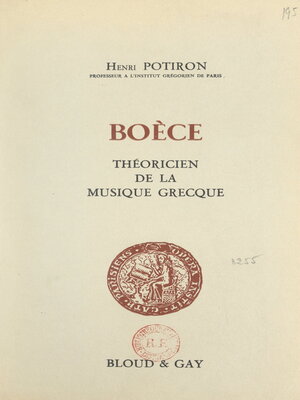 cover image of Boèce